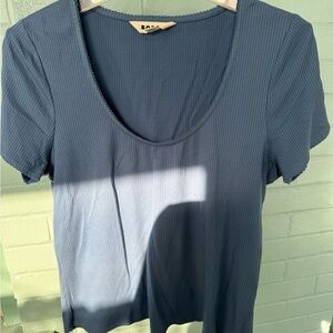 Boden Blue Ribbed Women's Blouse
